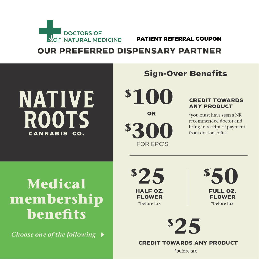 MMJ Dispensary Coupons Doctors of Natural Medicine